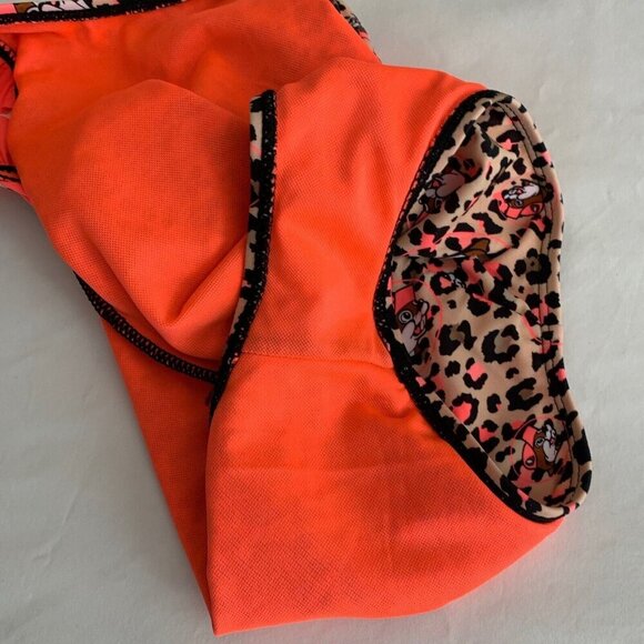 Buc-ees Leopard Animal Print Swimsuit Size 2T One Piece Ruffle Sleeve - Picture 6 of 7